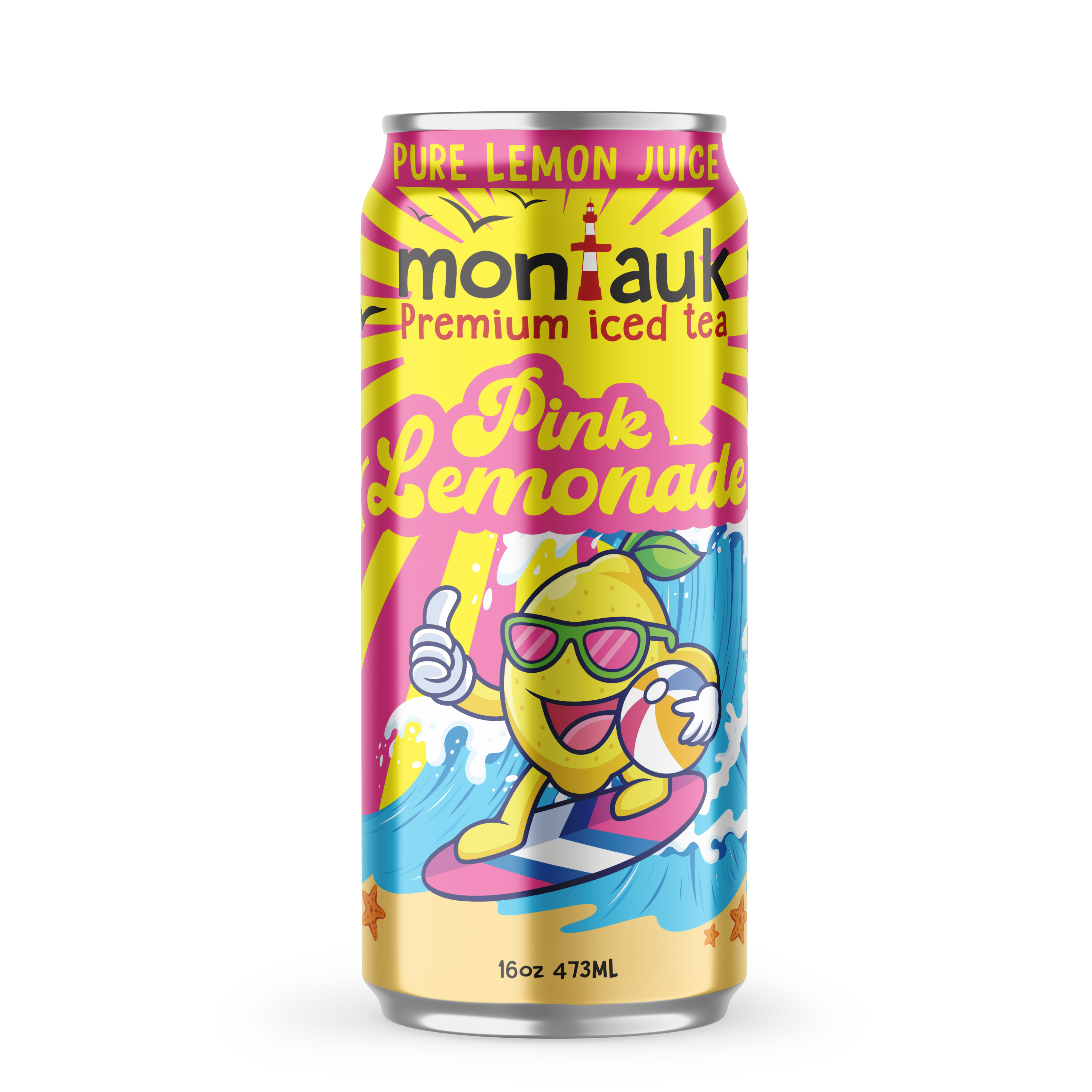 Pink Lemon Tea Pink Lemonade (12-Pack) – Montauk Tea